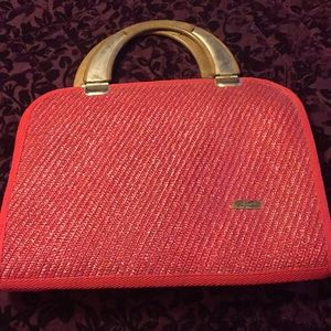 Vintage Pier Giorgio red woven bag